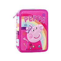 Κασετίνα διπλή γεμάτη 15X5X21 Peppa Pig
