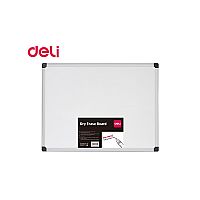 Deli πίνακας λευκός μεταλλικό πλαίσιο 90x120cm μαγνητικός