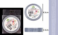 Κορδέλα λινάτσα γκρι 1,5cmX8,5cm