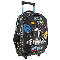 ΤΣΑΝΤΑ TROLLEY 34Χ20Χ44 εκ. 3 ΘΗΚΕΣ ROCKET TRAVEL